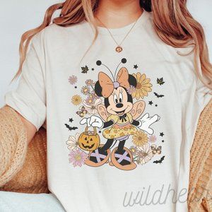 Vintage Retro Minnie Fall Halloween Thanksgiving T-shirt